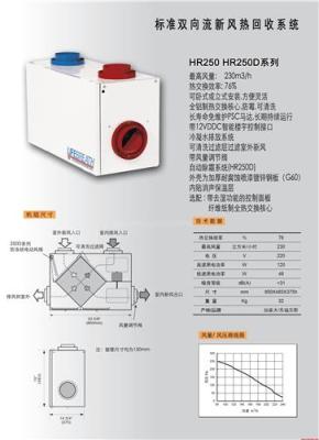 加拿大乐福贝斯标准双向流热回收系统HR250/HR250D系列