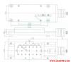 行程150mm精研丝杆一维重载电动可调式移动台