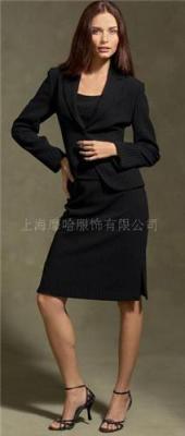 一粒扣女西服 女职业上海装定制 女西服厂