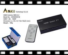 HDMI影音视频切换器 5切1 HDSW0501-MINI