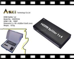 销售HDMI分配器1分4 一进四出 HDCP0104