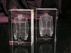 广州水晶内雕纪念品厂 水晶礼品摆件 服装公司活动礼品