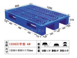 供應(yīng)4 塑料托盤 塑料卡板 1208川字卡板 塑料棧板