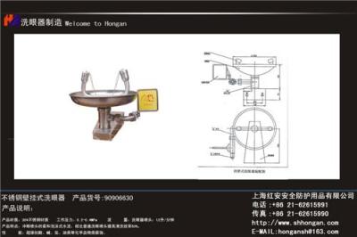 不锈钢壁挂式洗眼器