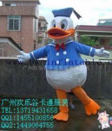 出租出售广州欢乐谷经典版唐老鸭卡通表演服装