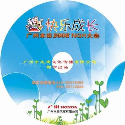 广州市后期加工DVD光盘丝印