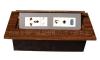 木纹色桌面插座