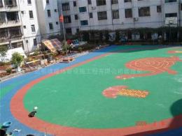 昆明兒童塑膠場地 云南整體澆灌光面塑膠場地 地寶