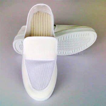 防静电皮革单孔网面鞋 防静电产品