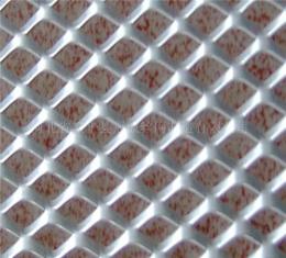 生产钢板网 轧平钢板网 红色钢板网