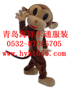 出售山东卡通服装 人偶服装 猴子表演服装