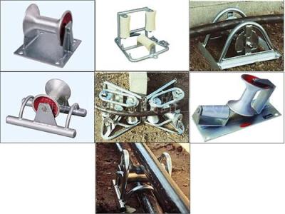 地面放线滑车 地面放线滑轮直排电缆滑车 多联电缆滑车