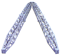供应铝合金格构式内悬浮抱杆 铝合金格构式单抱杆